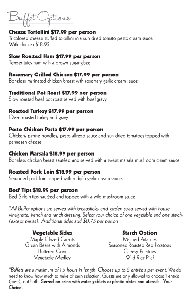 Menu Brochure Wedding Packet 9