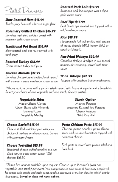 Menu Brochure Wedding Packet 11