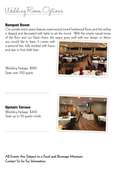 Menu Brochure Wedding Packet 5