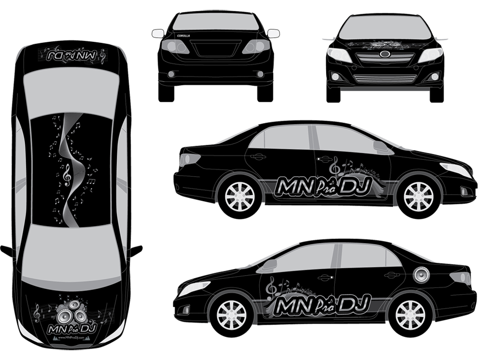 Wedding Business Car Wrap Design