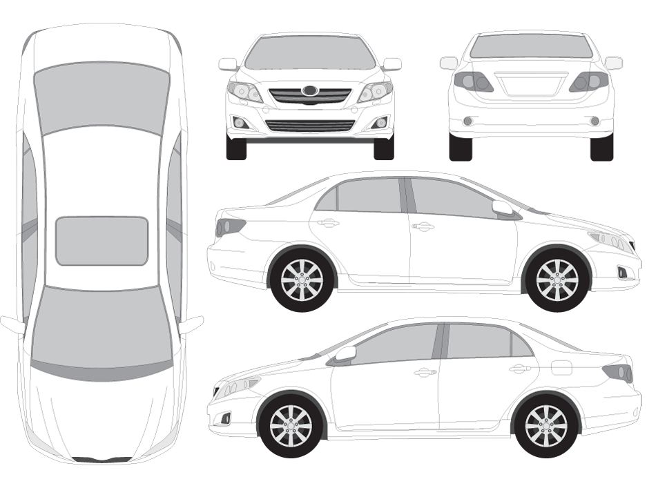 Wedding Business Car Wrap Template