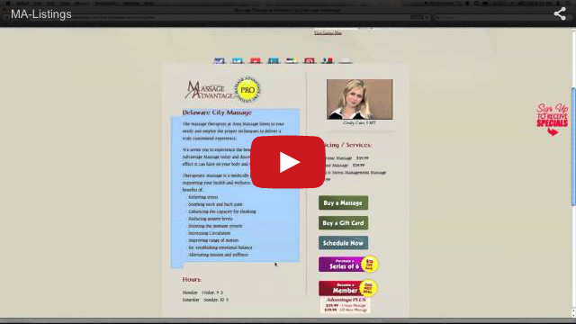 Massage Advantage Listings
