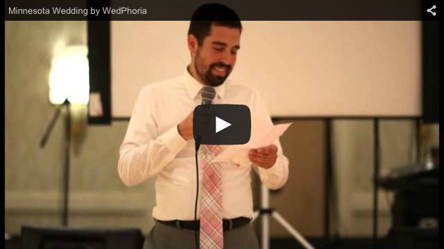 Minnesota Wedding Videography Speech Sample