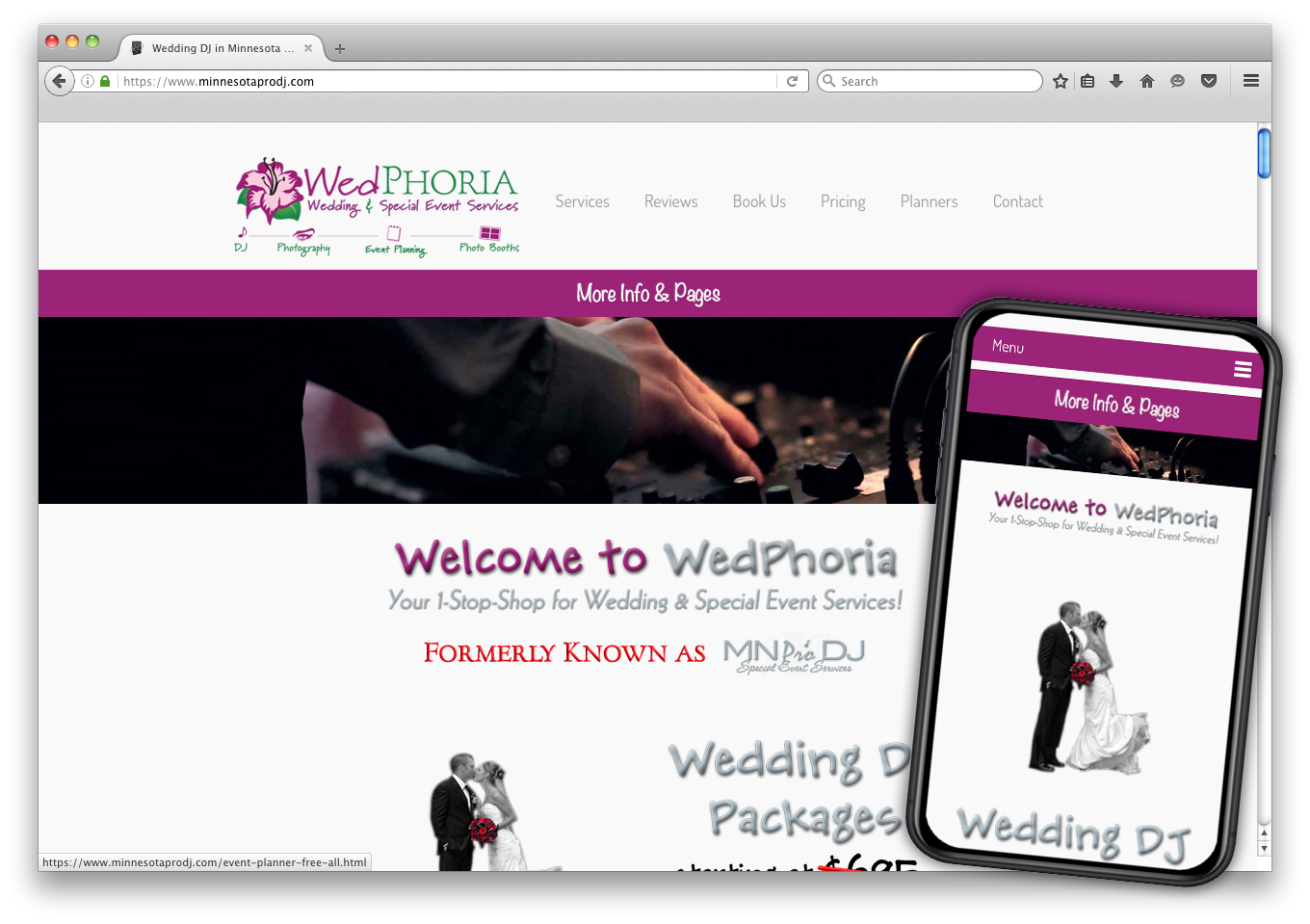 Mn Pro Dj Web Design