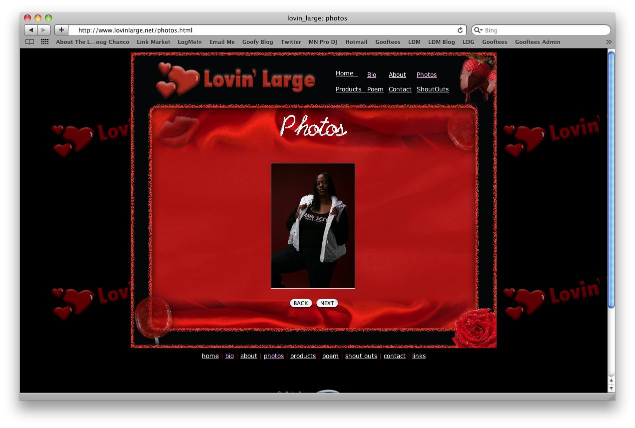 lovin large web design