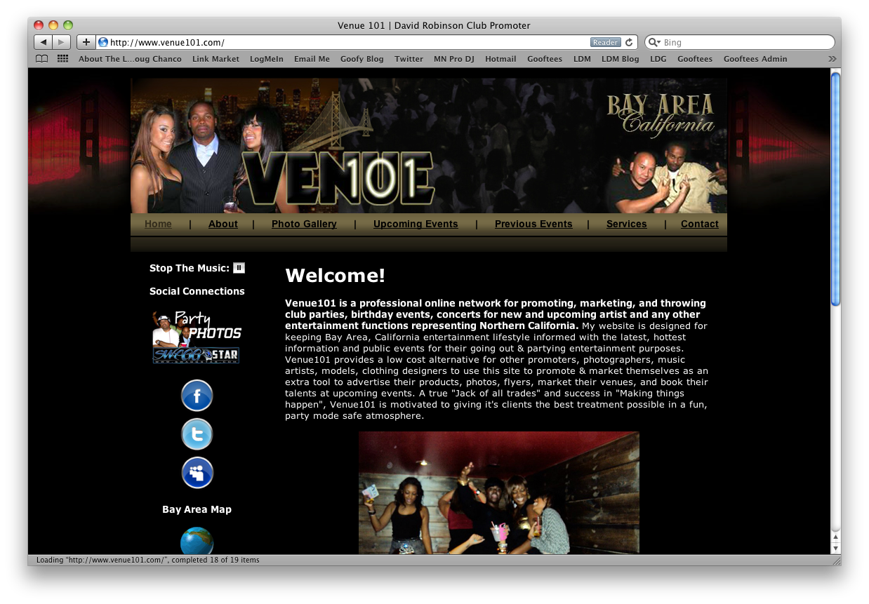 Venue 101 Web Design